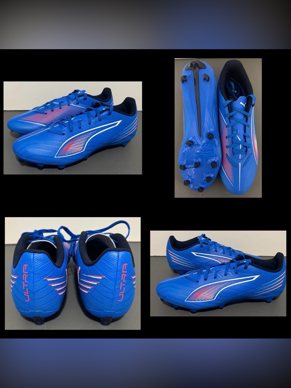PUMA Ultra 6 Play FG/AG “Untamed” Ultra Blue Men’s sz 8 NEW NO BOX!!